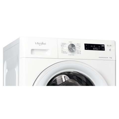 Whirlpool Washing machine | FFS 7469 W EE | Energy efficiency class A | Front loading | Washing capacity 7 kg | 1400 RPM | Depth Whirlpool Washing machine | FFS 7469 W EE | Energy efficiency class A | Front loading | Washing capacity 7 kg | 1400 RPM | Depth