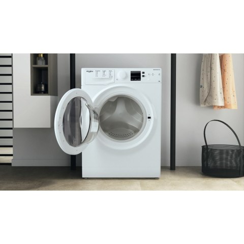 Whirlpool Washing machine | WRBSS 6249 W EU | Energy efficiency class C | Front loading | Washing capacity 6 kg | 1200 RPM | Dep Whirlpool Washing machine | WRBSS 6249 W EU | Energy efficiency class C | Front loading | Washing capacity 6 kg | 1200 RPM | Dep