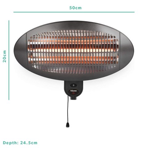 Tristar | Heater | KA-5286 | Patio heater | 2000 W | Number of power levels 3 | Suitable for rooms up to 20 m² | Black | IPX4 Tristar | Heater | KA-5286 | Patio heater | 2000 W | Number of power levels 3 | Suitable for rooms up to 20 m² | Black | IPX4