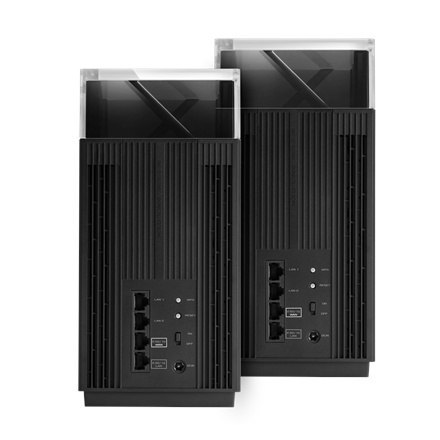 ASUS ZenWiFi Pro ET12 - system Wi-Fi - Wi-Fi 6E - desktop | 3-portowy przełącznik | AXE11000 | 2,4 GHz / 5 GHz / 6 GHz | 2 route ASUS ZenWiFi Pro ET12 - system Wi-Fi - Wi-Fi 6E - desktop | 3-portowy przełącznik | AXE11000 | 2,4 GHz / 5 GHz / 6 GHz | 2 route