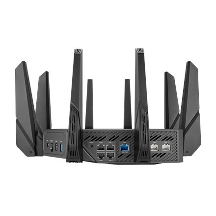 Asus | Wifi 6 802.11ax Quad-band Gigabit Gaming Router | ROG GT-AXE16000 Rapture | 802.11ax | 1148+4804+4804+48004 Mbit/s | 10/1 Asus | Wifi 6 802.11ax Quad-band Gigabit Gaming Router | ROG GT-AXE16000 Rapture | 802.11ax | 1148+4804+4804+48004 Mbit/s | 10/1