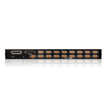 Aten CS1716A 16-portowy przełącznik KVM PS/2-USB VGA z portem Daisy-Chain i obsługą urządzeń peryferyjnych USB Aten | 16-portowy Aten CS1716A 16-portowy przełącznik KVM PS/2-USB VGA z portem Daisy-Chain i obsługą urządzeń peryferyjnych USB Aten | 16-portowy