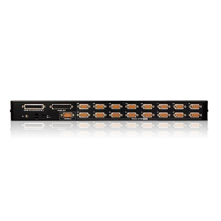 Aten CS1716A 16-portowy przełącznik KVM PS/2-USB VGA z portem Daisy-Chain i obsługą urządzeń peryferyjnych USB Aten | 16-portowy Aten CS1716A 16-portowy przełącznik KVM PS/2-USB VGA z portem Daisy-Chain i obsługą urządzeń peryferyjnych USB Aten | 16-portowy