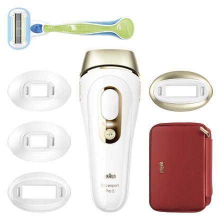 Braun Silk-expert Pro 5 IPL Epilator | PL5382 | Bulb lifetime (flashes) 400.000 | Number of power levels 3 | White/Gold Braun Silk-expert Pro 5 IPL Epilator | PL5382 | Bulb lifetime (flashes) 400.000 | Number of power levels 3 | White/Gold