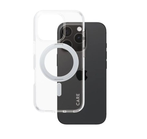 CARE by PanzerGlass Case Feature Silver Kickstand & MagSafe iPhone16 PRO | CARE CARE by PanzerGlass Case Feature Silver Kickstand & MagSafe iPhone16 PRO | CARE