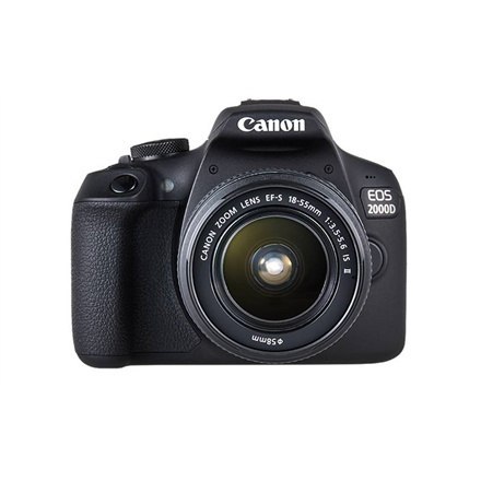 Canon | Canon EOS | 2000D | Obiektyw EF-S 18-55mm IS II | Czarny Canon | Canon EOS | 2000D | Obiektyw EF-S 18-55mm IS II | Czarny