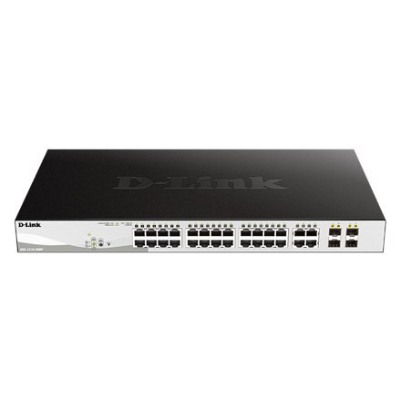 D-Link DGS 1210-28MP - switch - 28 portów - smart - do montażu w szafie rack D-Link DGS 1210-28MP - switch - 28 portów - smart - do montażu w szafie rack