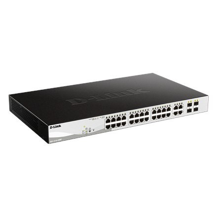 D-Link DGS 1210-28MP - switch - 28 portów - smart - do montażu w szafie rack D-Link DGS 1210-28MP - switch - 28 portów - smart - do montażu w szafie rack