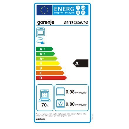Gorenje | Kuchenka | GEIT5C60WPG | Typ płyty indukcyjna | Typ piekarnika elektryczny | Biały | Szerokość 50 cm | Grillowanie | G Gorenje | Kuchenka | GEIT5C60WPG | Typ płyty indukcyjna | Typ piekarnika elektryczny | Biały | Szerokość 50 cm | Grillowanie | G