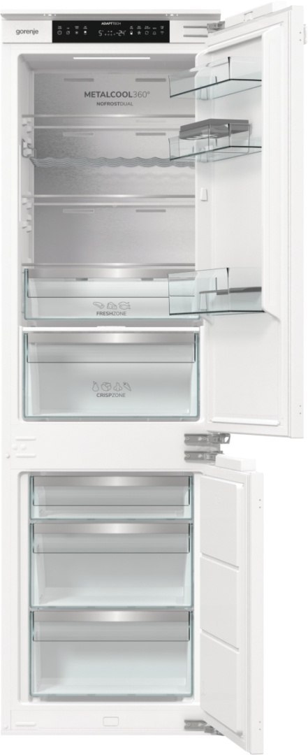 Gorenje Refrigerator | NRKI517E82WF | Energy efficiency class E | Built-in | Combi | Height 177.2 cm | No Frost system | Fridge Gorenje Refrigerator | NRKI517E82WF | Energy efficiency class E | Built-in | Combi | Height 177.2 cm | No Frost system | Fridge