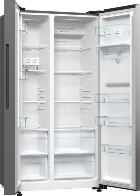 Gorenje Refrigerator | NRR9185EAXLWD | Energy efficiency class E | Free standing | Side by side | Height 178.6 cm | No Frost sys Gorenje Refrigerator | NRR9185EAXLWD | Energy efficiency class E | Free standing | Side by side | Height 178.6 cm | No Frost sys