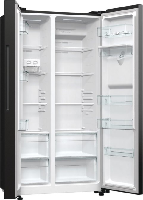 Gorenje Refrigerator | NRR9185EABXLWD | Energy efficiency class E | Free standing | Side by side | Height 178.6 cm | No Frost sy Gorenje Refrigerator | NRR9185EABXLWD | Energy efficiency class E | Free standing | Side by side | Height 178.6 cm | No Frost sy