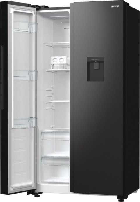 Gorenje Refrigerator | NRR9185EABXLWD | Energy efficiency class E | Free standing | Side by side | Height 178.6 cm | No Frost sy Gorenje Refrigerator | NRR9185EABXLWD | Energy efficiency class E | Free standing | Side by side | Height 178.6 cm | No Frost sy