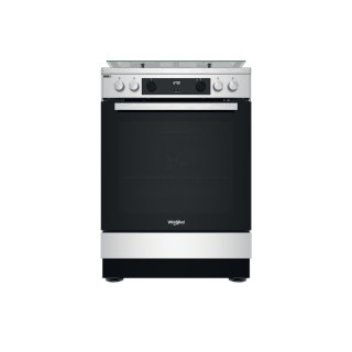 Kuchenka Whirlpool | WS68G8CHX/E/1 | Typ płyty gazowa | Typ piekarnika elektryczna | Stal nierdzewna | Szerokość 60 cm | Cyfrowa