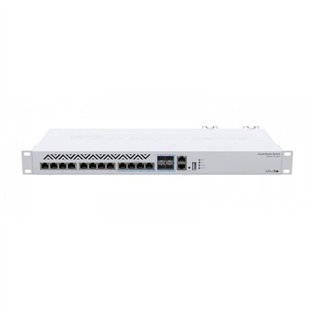 MikroTik Cloud Router Switch CRS312-4C+8XG-RM - przełącznik - 12 portów - zarządzany - do montażu w szafie rack MikroTik Cloud Router Switch CRS312-4C+8XG-RM - przełącznik - 12 portów - zarządzany - do montażu w szafie rack