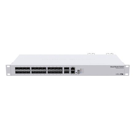 MikroTik Cloud Router Switch CRS326-24S+2Q+RM - przełącznik - 26 portów - zarządzany - do montażu w szafie rack MikroTik Cloud Router Switch CRS326-24S+2Q+RM - przełącznik - 26 portów - zarządzany - do montażu w szafie rack