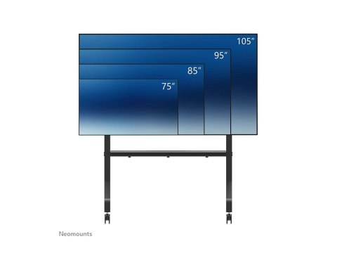 Neomounts MOVE Go XL FL50-575BL1 TV trolley - 65-110" - max 125 kg - manual h 129-139 cm - VESA 100x100-1100x600 - incl. hardwar Neomounts MOVE Go XL FL50-575BL1 TV trolley - 65-110" - max 125 kg - manual h 129-139 cm - VESA 100x100-1100x600 - incl. hardwar