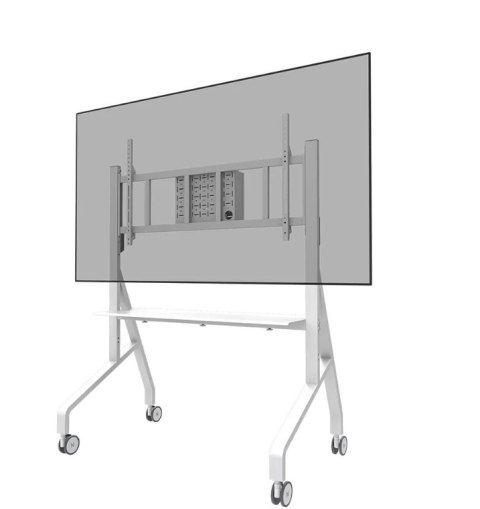 Neomounts MOVE Go XL FL50-575WH1 TV trolley - 65-110" - max 125 kg - manual h 129-139 cm - VESA 100x100-1100x600 - incl. hardwar Neomounts MOVE Go XL FL50-575WH1 TV trolley - 65-110" - max 125 kg - manual h 129-139 cm - VESA 100x100-1100x600 - incl. hardwar