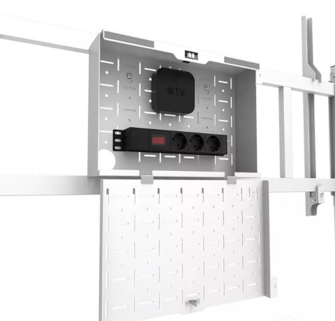 Neomounts MOVE Go XL FL50-575WH1 TV trolley - 65-110" - max 125 kg - manual h 129-139 cm - VESA 100x100-1100x600 - incl. hardwar Neomounts MOVE Go XL FL50-575WH1 TV trolley - 65-110" - max 125 kg - manual h 129-139 cm - VESA 100x100-1100x600 - incl. hardwar