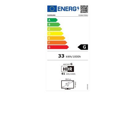 Samsung | LS32BG700EUXEN | 32 " | IPS | UHD | 16:9 | 1 ms | 300 cd/m² | Czarny | Porty HDMI w ilości 2 | 144 Hz Samsung | LS32BG700EUXEN | 32 " | IPS | UHD | 16:9 | 1 ms | 300 cd/m² | Czarny | Porty HDMI w ilości 2 | 144 Hz