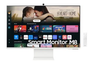 Samsung LS32DM801UUXDU 32" Flat VA Smart Monitor M8 M80D UHD, 3840x2160/16:9/400cd/m2/4ms/HDMI USB