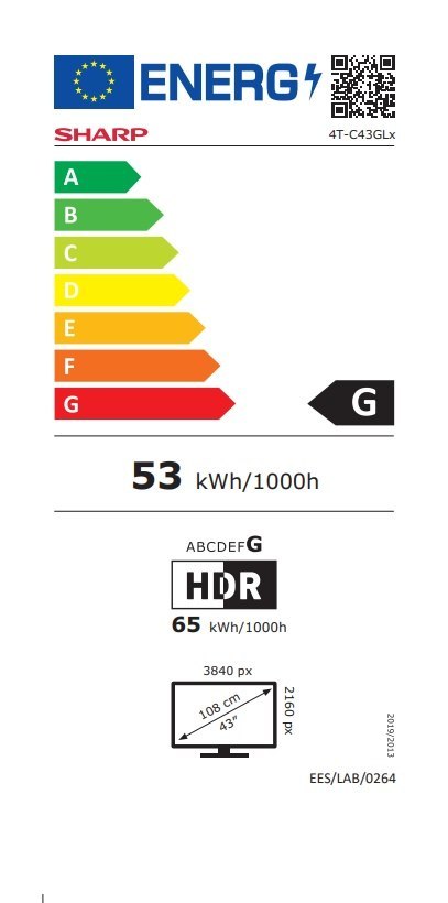 Sharp | 43GL4260E | 43" (108cm) | Smart TV | Google | 4K UHD | Czarny Sharp | 43GL4260E | 43" (108cm) | Smart TV | Google | 4K UHD | Czarny