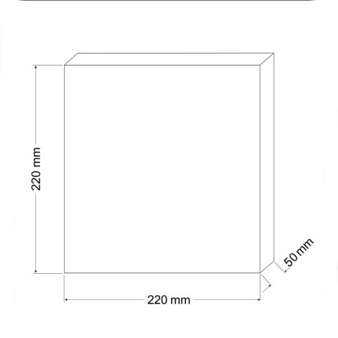 Gąbka do filtra średnioziarnista 30ppi 22x22x5cm Happet Gąbka do filtra średnioziarnista 30ppi 22x22x5cm Happet