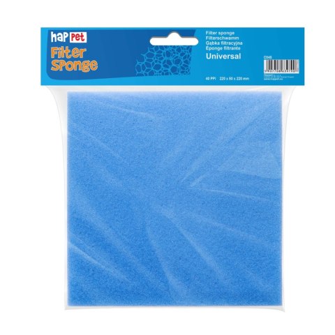 Gąbka do filtra drobnoziarnista 40ppi 22x22x5cm Happet Gąbka do filtra drobnoziarnista 40ppi 22x22x5cm Happet