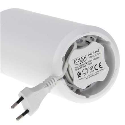 Adler | AD 4446ws | Młynek do kawy | 150 W | Pojemność ziaren kawy 75 g | Liczba filiżanek szt. | Biały Adler | AD 4446ws | Młynek do kawy | 150 W | Pojemność ziaren kawy 75 g | Liczba filiżanek szt. | Biały
