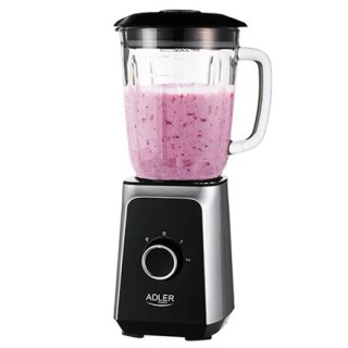 Adler | Blender | AD 4076 | Tabletop | 1000 W | Materiał słoika Szkło | Pojemność słoika 1,5 L | Kruszenie lodu | Czarny