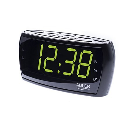Adler | Budzik radiowy | AD 1121 | Funkcja alarmu | Czarny Adler | Budzik radiowy | AD 1121 | Funkcja alarmu | Czarny