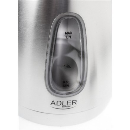 Adler | Czajnik | AD 1223 | Standard | 2200 W | 1,7 L | Stal nierdzewna | Podstawa obrotowa 360° | Stal nierdzewna Adler | Czajnik | AD 1223 | Standard | 2200 W | 1,7 L | Stal nierdzewna | Podstawa obrotowa 360° | Stal nierdzewna