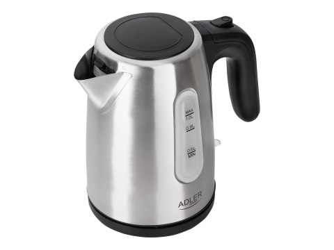 Adler | Czajnik | AD 1273 | Standard | 1200 W | 1 L | Stal nierdzewna | Podstawa obrotowa 360° | Stal nierdzewna Adler | Czajnik | AD 1273 | Standard | 1200 W | 1 L | Stal nierdzewna | Podstawa obrotowa 360° | Stal nierdzewna