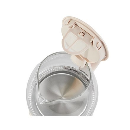 Adler | Czajnik | AD 1283C | Elektryczny | 900 W | 1 L | Szkło/stal nierdzewna | Podstawa obrotowa 360° | Kremowy Adler | Czajnik | AD 1283C | Elektryczny | 900 W | 1 L | Szkło/stal nierdzewna | Podstawa obrotowa 360° | Kremowy