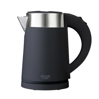 Adler | Czajnik | AD 1372 | Elektryczny | 800 W | 0,6 L | Plastik/stal nierdzewna | Podstawa obrotowa 360° | Czarny