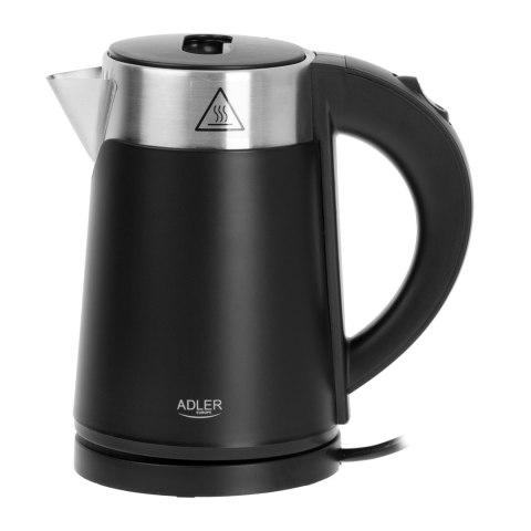 Adler | Czajnik | AD 1372 | Elektryczny | 800 W | 0,6 L | Plastik/stal nierdzewna | Podstawa obrotowa 360° | Czarny Adler | Czajnik | AD 1372 | Elektryczny | 800 W | 0,6 L | Plastik/stal nierdzewna | Podstawa obrotowa 360° | Czarny