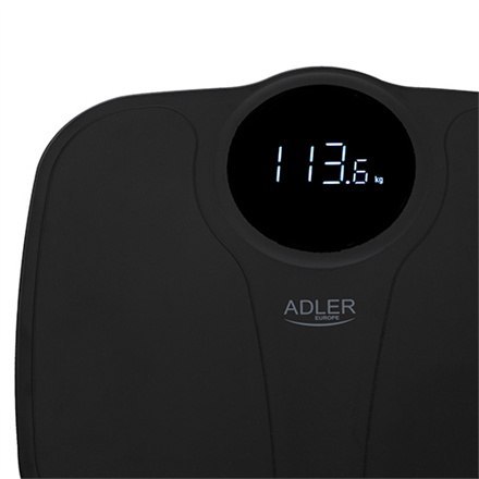 Adler | Waga łazienkowa | AD 8172b | Maksymalna waga (udźwig) 180 kg | Dokładność 100 g | Pomiar wskaźnika masy ciała (BMI) | Cz Adler | Waga łazienkowa | AD 8172b | Maksymalna waga (udźwig) 180 kg | Dokładność 100 g | Pomiar wskaźnika masy ciała (BMI) | Cz