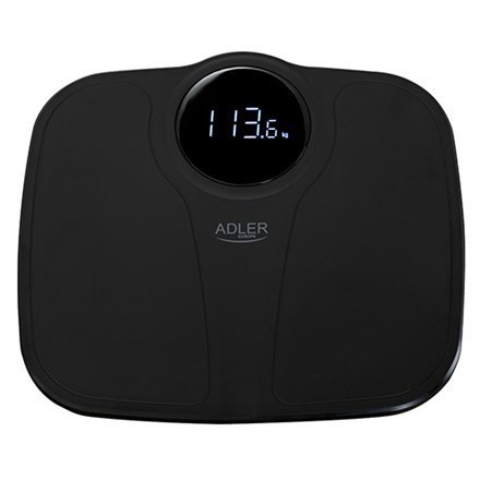 Adler | Waga łazienkowa | AD 8172b | Maksymalna waga (udźwig) 180 kg | Dokładność 100 g | Pomiar wskaźnika masy ciała (BMI) | Cz Adler | Waga łazienkowa | AD 8172b | Maksymalna waga (udźwig) 180 kg | Dokładność 100 g | Pomiar wskaźnika masy ciała (BMI) | Cz