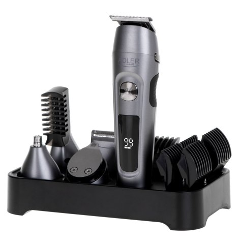 Adler | Zestaw Groomingu 6 w 1 | AD 2944 | Bezprzewodowy | Liczba kroków długości 6 | Ze stali nierdzewnej/Czarny Adler | Zestaw Groomingu 6 w 1 | AD 2944 | Bezprzewodowy | Liczba kroków długości 6 | Ze stali nierdzewnej/Czarny