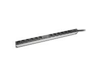 Aluminiowa listwa zasilająca z zabezpieczeniem przed przeciążeniem | DN-95405 | Ilość gniazd 12 Aluminiowa listwa zasilająca z zabezpieczeniem przed przeciążeniem | DN-95405 | Ilość gniazd 12