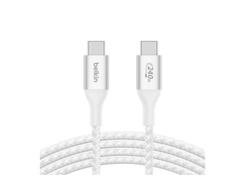 Belkin | Kabel USB-C | Męski | 24-stykowy USB-C | Męski | Biały | 24-stykowy USB-C | 1 m Belkin | Kabel USB-C | Męski | 24-stykowy USB-C | Męski | Biały | 24-stykowy USB-C | 1 m