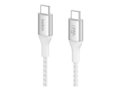 Belkin | Kabel USB-C | Męski | 24-stykowy USB-C | Męski | Biały | 24-stykowy USB-C | 1 m Belkin | Kabel USB-C | Męski | 24-stykowy USB-C | Męski | Biały | 24-stykowy USB-C | 1 m