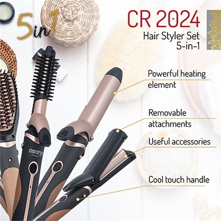 Camry | Hair styler | CR 2024 | 1200 W | Grey | Pink Camry | Hair styler | CR 2024 | 1200 W | Grey | Pink
