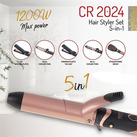 Camry | Hair styler | CR 2024 | 1200 W | Grey | Pink Camry | Hair styler | CR 2024 | 1200 W | Grey | Pink
