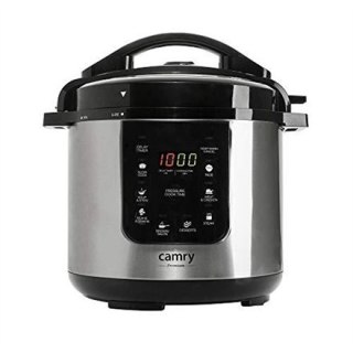 Camry | Szybkowar | CR 6409 | 1500 W | Aluminiowy garnek | 6 L | Liczba programów 8 | Stal nierdzewna/czarny