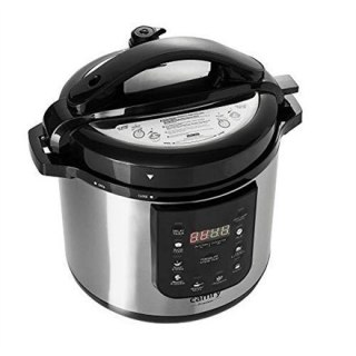 Camry | Szybkowar | CR 6409 | 1500 W | Aluminiowy garnek | 6 L | Liczba programów 8 | Stal nierdzewna/czarny