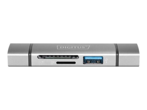 DIGITUS Podwójny czytnik kart Hub USB-C / USB 3.0, OTG | Digitus | Czytnik kart - USB 3.0/USB-C | DA-70886 DIGITUS Podwójny czytnik kart Hub USB-C / USB 3.0, OTG | Digitus | Czytnik kart - USB 3.0/USB-C | DA-70886