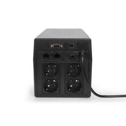 Digitus | Line-Interactive UPS | Line-Interactive UPS DN-170075, 1500VA, 900W, 2x akumulator 12V/9Ah, 4x gniazdo CEE 7/7, 2x RJ4 Digitus | Line-Interactive UPS | Line-Interactive UPS DN-170075, 1500VA, 900W, 2x akumulator 12V/9Ah, 4x gniazdo CEE 7/7, 2x RJ4