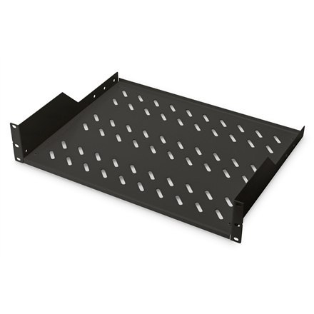Digitus | Półka Rack | DN-19 TRAY-2-SW | RAL 9005 | Wysokość (jednostki Rack) 2U Digitus | Półka Rack | DN-19 TRAY-2-SW | RAL 9005 | Wysokość (jednostki Rack) 2U