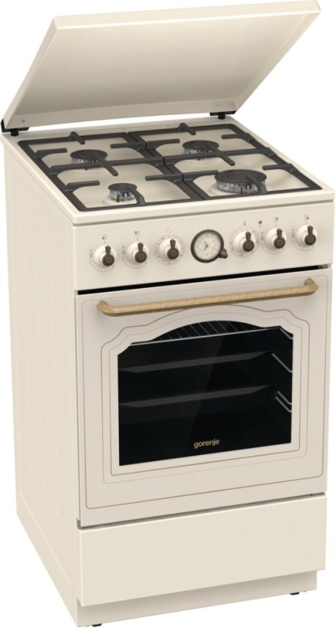 Gorenje Cooker | GKS5B70CLI | Hob type Gas | Oven type Electric | Sandy | Width 50 cm | Depth 59.4 cm | 70 L Gorenje Cooker | GKS5B70CLI | Hob type Gas | Oven type Electric | Sandy | Width 50 cm | Depth 59.4 cm | 70 L